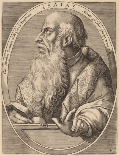 Isaiah alkotó: Theodor Galle after Jan van der Straet
