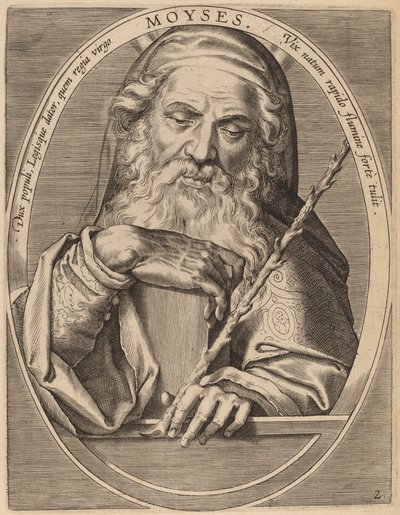 Mózes alkotó: Theodor Galle after Jan van der Straet