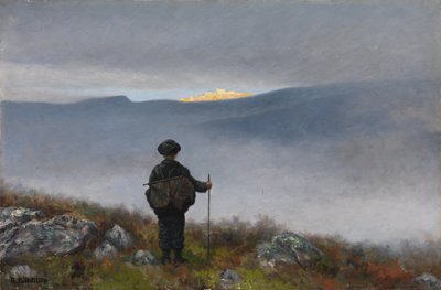 Messze, messze Soria Moria Palota csillogott, mint az arany alkotó: Theodor Kittelsen