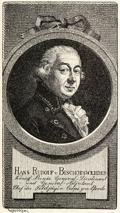 Johann Hans Rudolf von Bischoffwerder 1741-1803. alkotó: Theodor Knesing
