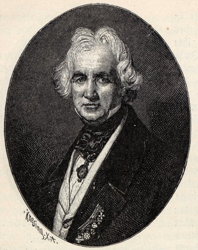 Christian Daniel Rauch szobrászművész portréja 1777-1857. alkotó: Theodor Knesing