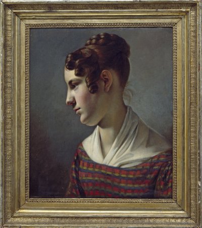 egy lány portréja alkotó: Theodor Leopold Weller
