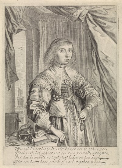 Anna Maria van Schurman portréja alkotó: Theodor Matham