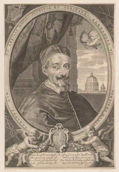 VII. Sándor pápa portréja alkotó: Theodor Matham