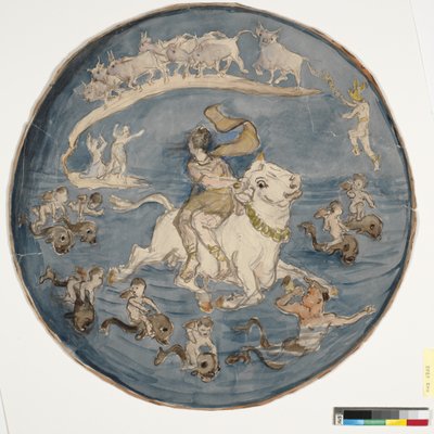 Európa elrablása (ételvázlat) alkotó: Theodor Philipsen