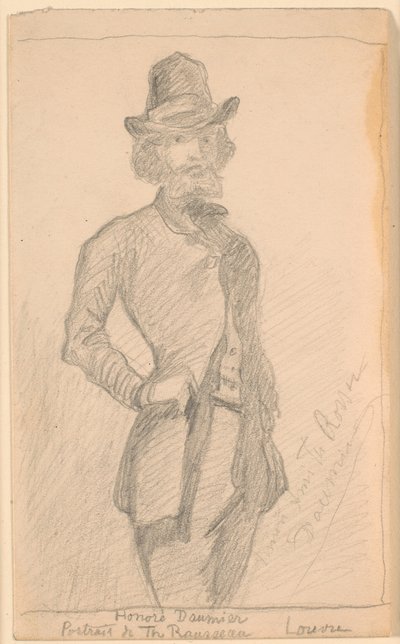 H. Daumier festményének másolata Th. Rousseau a Louvre-ban alkotó: Theodor Philipsen