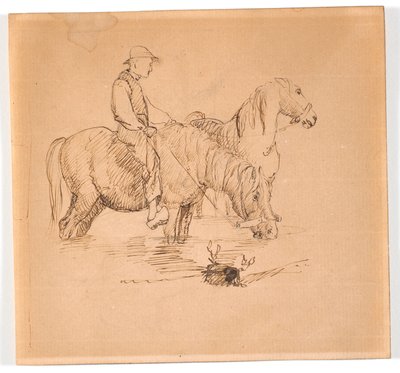 Öntözési jelenet alkotó: Theodor Philipsen