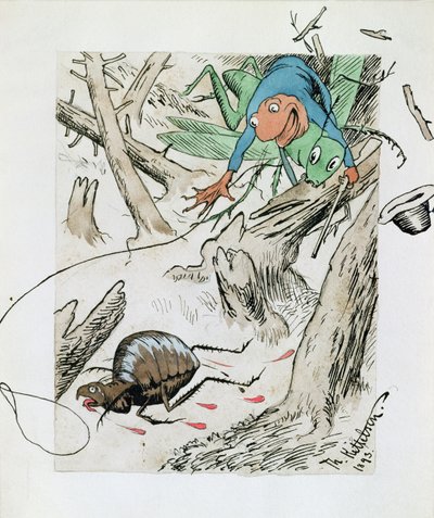 Bolhavadászat az őserdőben alkotó: Theodor Kittelsen