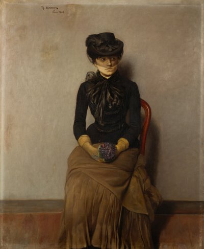 A váróteremben, Párizsban alkotó: Theodor Kittelsen