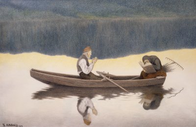Tó és folyó felett alkotó: Theodor Kittelsen