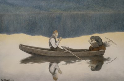Tenger és folyó felett alkotó: Theodor Kittelsen