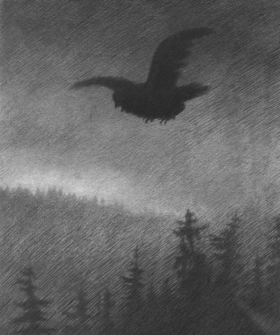 A fekete halál (rajz) alkotó: Theodor Severin Kittelsen