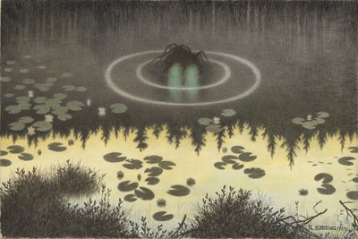 A Víz Sprite alkotó: Theodor Kittelsen