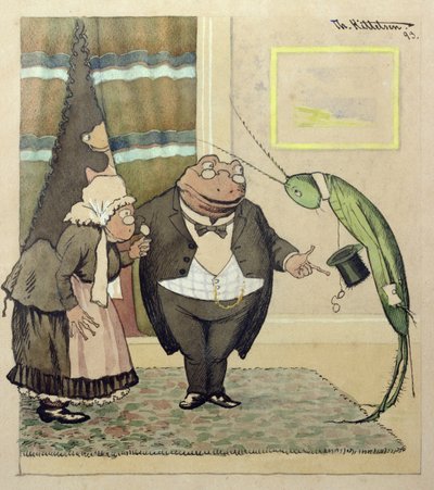 A fiatal Mr. Green meglátogatja alkotó: Theodor Kittelsen