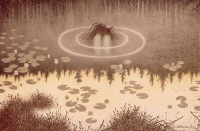 Vízitündér (Nokken) alkotó: Theodor Severin Kittelsen