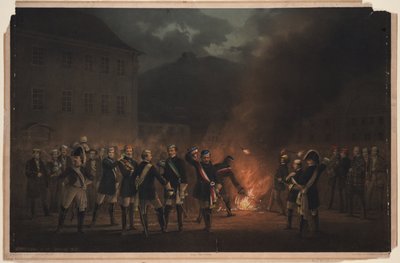 Fáklyás felvonulás Heidelbergben 1857. január 30-án alkotó: Theodor Verhas