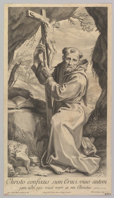 Szent Ferenc . alkotó: Theodor Verkruys