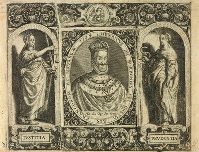 Henricus IIII Borbonius Dei Gratia Rex Francorum et Navarrae 1595 / Bry, Jean Théodore de Bry, Jean Théodore de alkotó: Theodor de Bry