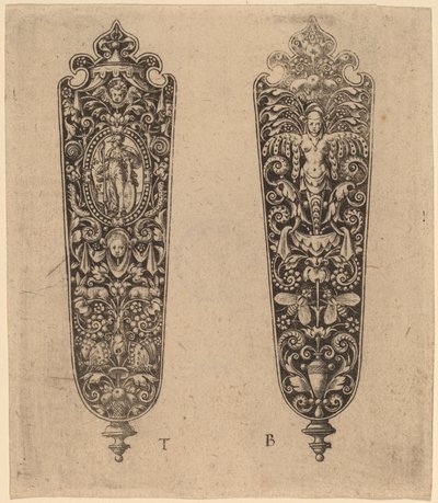 Dísz a kés nyeléhez alkotó: Theodor de Bry