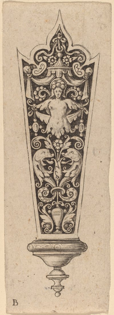 Dísz a kés nyeléhez alkotó: Theodor de Bry