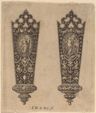 Dísz a kés nyeléhez alkotó: Theodor de Bry