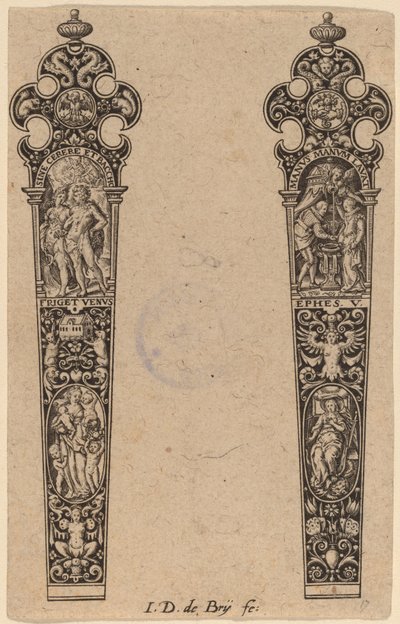 Dísz a kés nyeléhez alkotó: Theodor de Bry