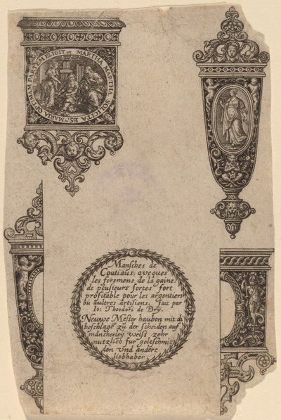 Dísz a kés nyeléhez alkotó: Theodor de Bry