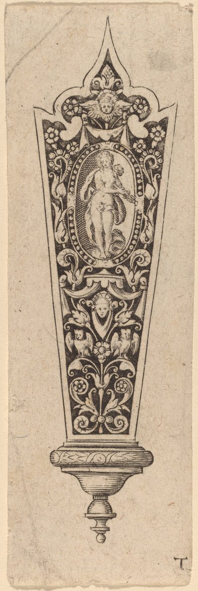Dísz a kés nyeléhez alkotó: Theodor de Bry