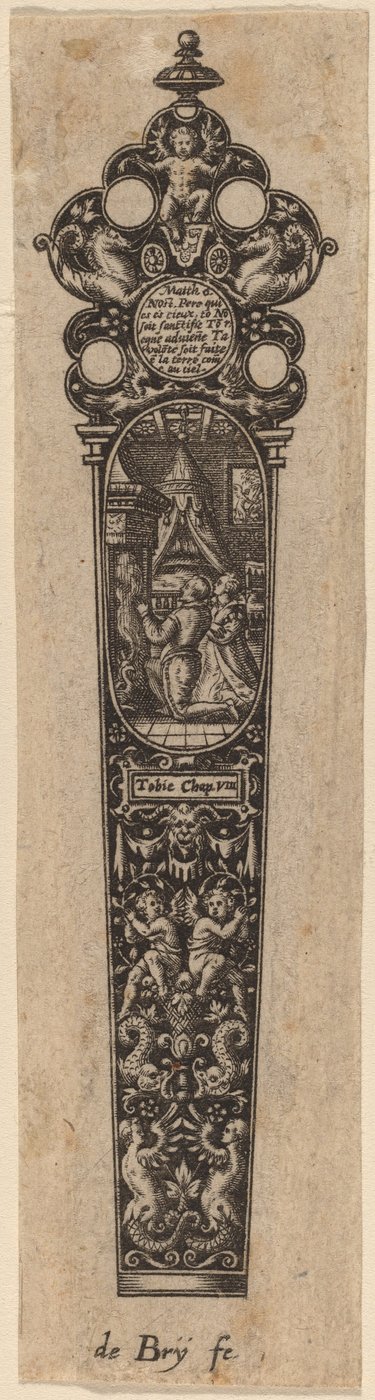 Dísz a kés nyeléhez alkotó: Theodor de Bry