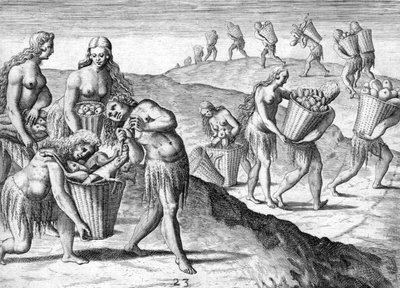 Timucua indiánok törzse alkotó: Theodor de Bry
