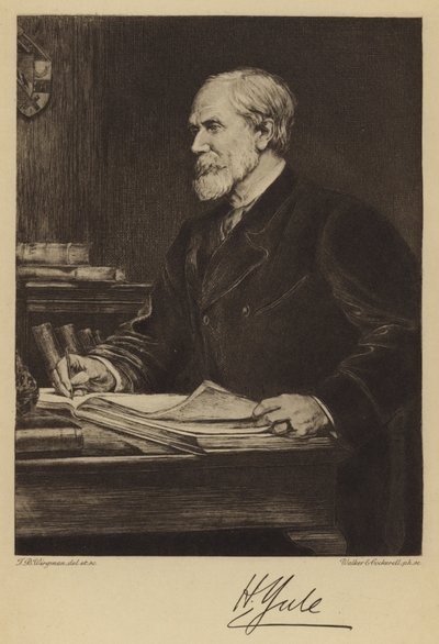 Sir Henry Yule (rézkarc) alkotó: Theodore Blake (after) Wirgman