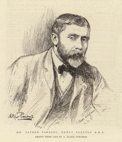 Alfred Parsons, újonnan megválasztott ARA alkotó: Theodore Blake Wirgman