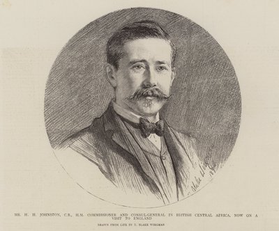 H. H. Johnston úr, brit közép-afrikai biztos és főkonzul, aki jelenleg angliai látogatáson tartózkodik. alkotó: Theodore Blake Wirgman
