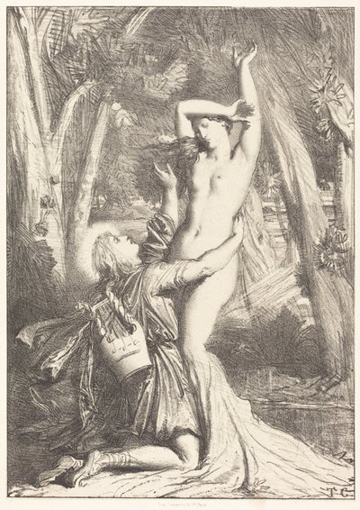Apollón és Daphné alkotó: Théodore Chassériau