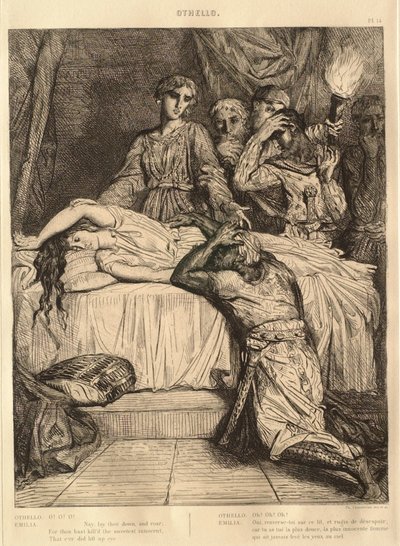 Othello-szvit: 14. szám (5. felvonás, 2. jelenet) alkotó: Théodore Chassériau
