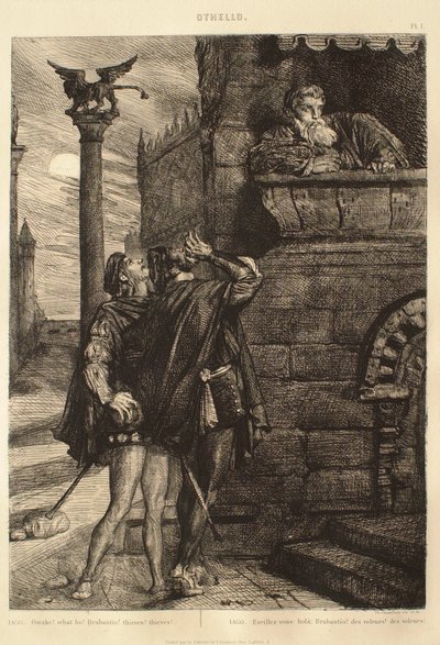 Othello-szvit: 1. szám (1. felvonás, 1. jelenet) alkotó: Théodore Chassériau