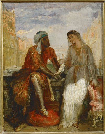 Othello és Desdemona Velencében ... alkotó: Théodore Chassériau