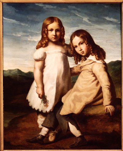 Alfred Dedreux (1810-60) gyermekként nővérével, Elisabeth-tel, 1816-17 alkotó: Theodore Gericault