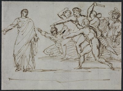 Tiberius meggyilkolása alkotó: Theodore Gericault