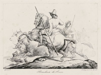 Római hentesek (Roman Butchers) alkotó: Theodore Gericault