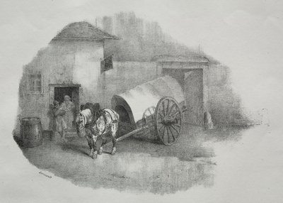 Szekér ló ki a stringers alkotó: Theodore Gericault