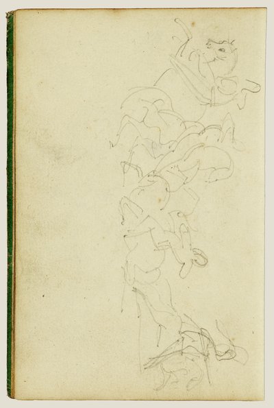 Lovas csetepaté négy lovassal alkotó: Theodore Gericault