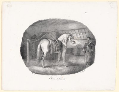 Hannoveri ló (A Hanoverian Horse) alkotó: Theodore Gericault