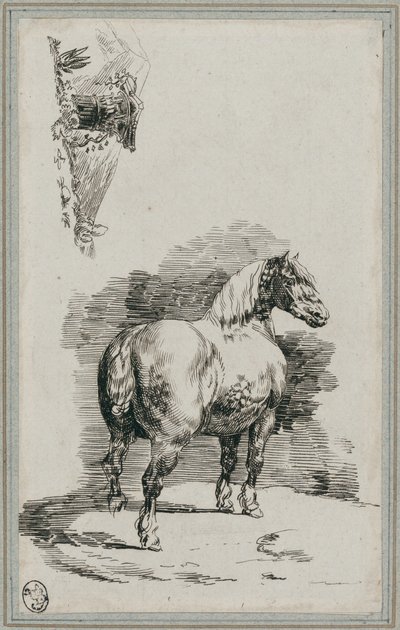 Pöttyös szürke ló (A Dapple-Gray Horse) alkotó: Theodore Gericault