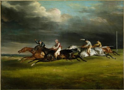 Lóverseny (1821 derbi Epsomban alkotó: Theodore Gericault