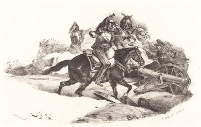 Cuirassiers töltése alkotó: Theodore Gericault