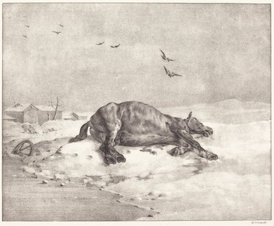 Holt ló alkotó: Theodore Gericault