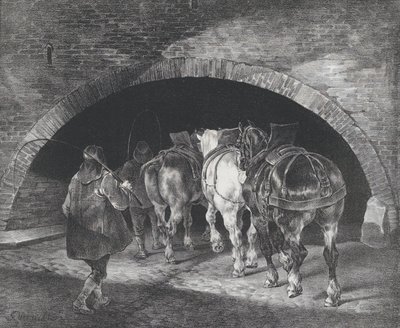 Az Adelphi rakpart bejárata, 1821 alkotó: Theodore Gericault