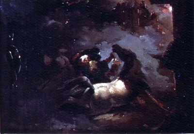 Epizód az egyiptomi kampányból (olaj, papír) alkotó: Theodore Gericault