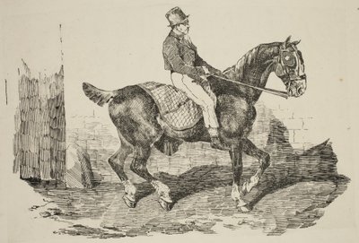 Géricault - Kocsis ló egy lovaslovas által lovagolva, 1820 alkotó: Theodore Gericault